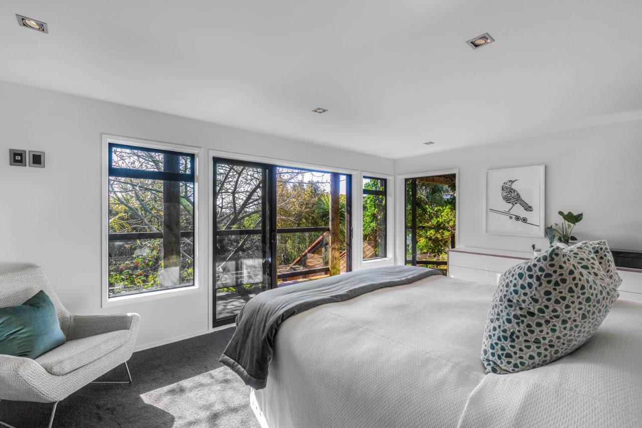 Villa Taonga With Sea Views By Waiheke Unlimited Oneroa Exterior foto